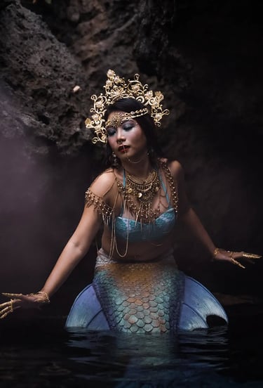 Amarie in stunning mermaid attire