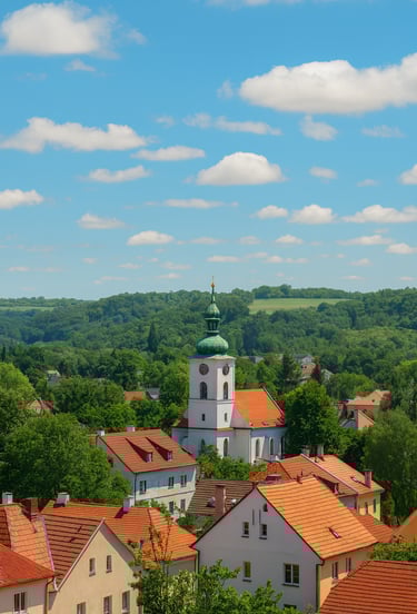 impression from Uvaly, the pretty town close to Prague where the event is going to be held