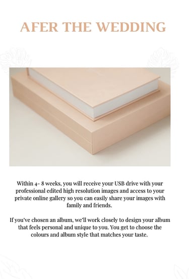 photo of pink wedding album