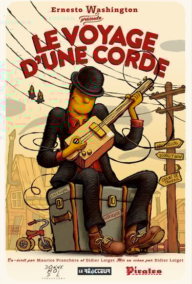 Carte postale du spectacle Le voyage d'une corde