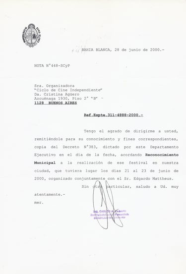Decreto Municipalidad de Bahia Blanca