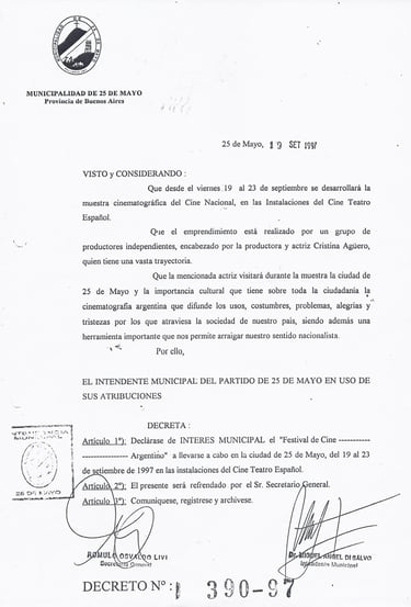Declaración de Interes - Municipalidad de 25 de Mayo