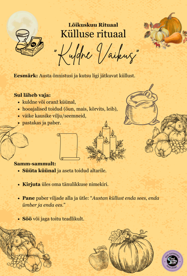 Lõikuskuu Rituaal Külluse Rituaal Soul Sisters Tarot