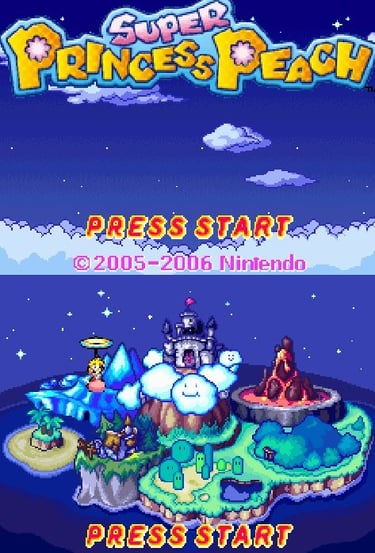 Super Princess Peach - Title Screen