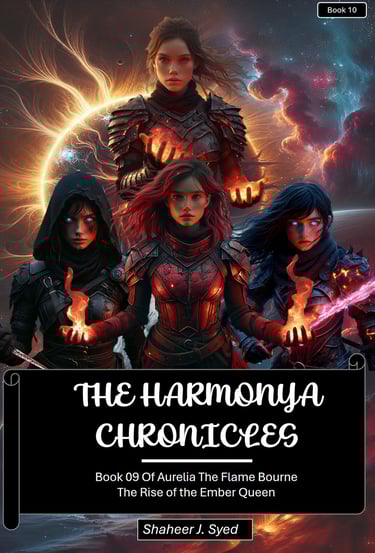 Book 10 cover – Of Aurelia , epic fantasy novel from The Harmonya Chronicles