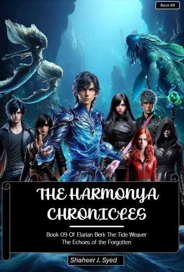 Book 9 cover – Of Elarian Berk, epic fantasy book from The Harmonya Chronicles