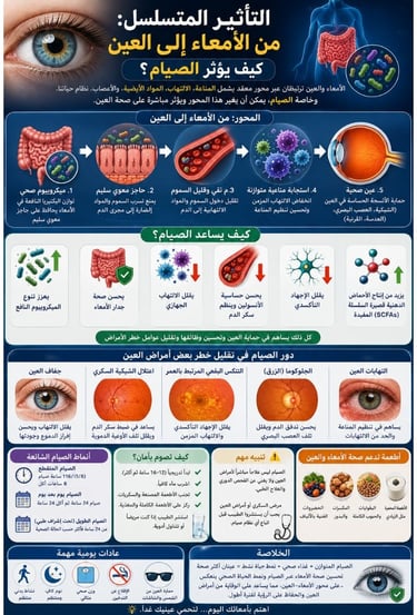 اكتشف العلاقة المذهلة بين بصمة العين وصحة الأمعاء. كيف يؤثر ميكروبيوم القولون على بصرك؟ وما الفرق بي