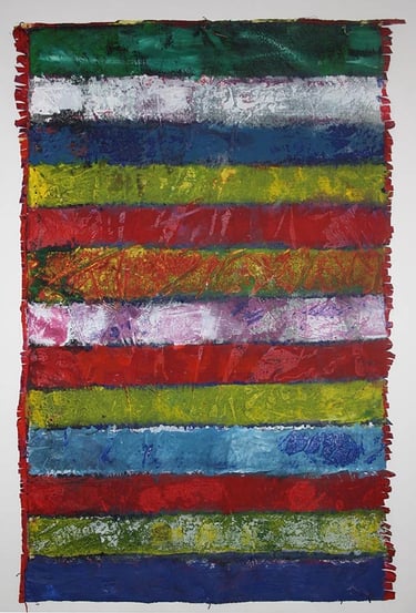 peinture abstraite colorée