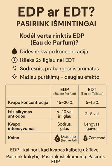 edt edp kvepalai skirtumai kvapas aromatas arabiski arabiški