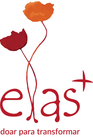a red flower with the word elas