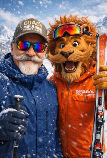 selfie ski sports d'hiver coach sportif amiens impulsion sport santé ralph chassang