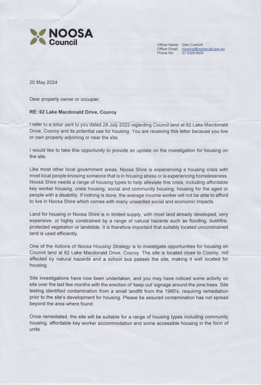 Two years worth of community consultation!