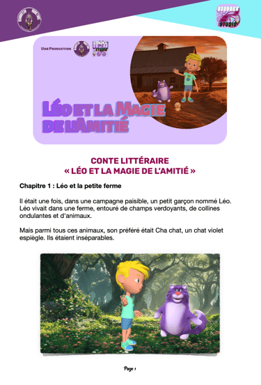 scenario Conte "Leo et la magie de l'amitié
