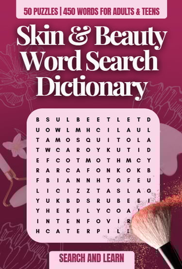 Skin and Beauty Word Search Dictionary - Scoop on Skin Collection