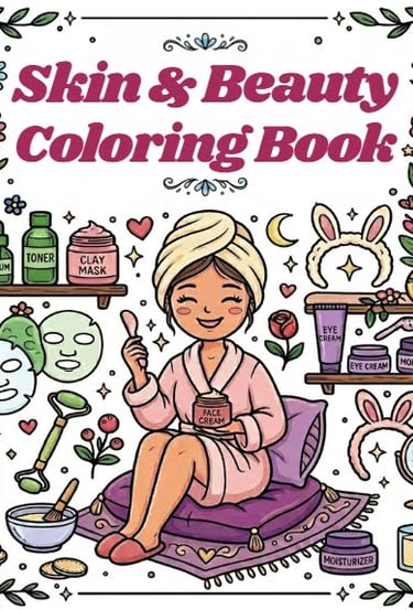 Skin and Beauty Coloring Book