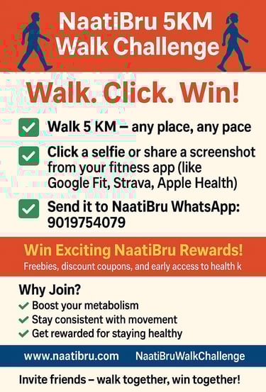 a poster for a walk - in challenge