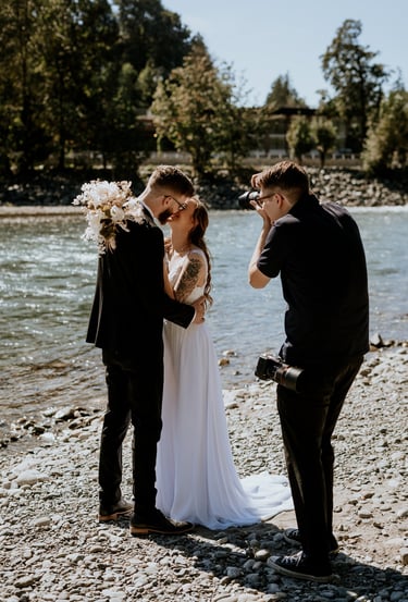 Vancouver wedding photographer BTS