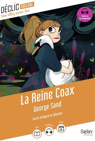 Première de couverture du roman La Reine Coax de George Sand