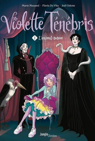 Première de couverture du tome 1 de la BD Violette Ténébris