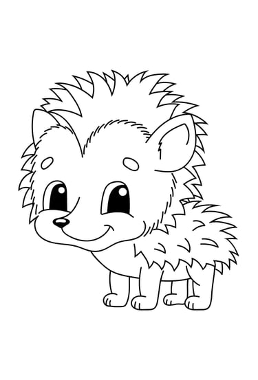 coloriage hérisson