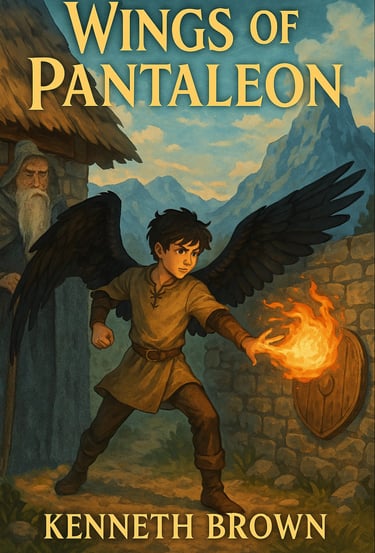 The Stolen Wings of Pantaleon have Kestrel in hiding and learning to use his newfound capabilities..