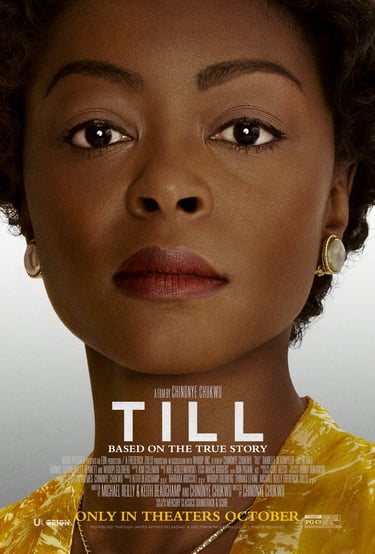 Poster for Chinonye Chukwu's 'Till' screening hosted by Auckland International Film Club.