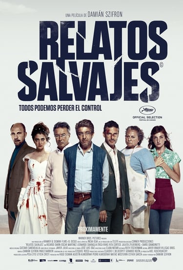 Poster for Damián Szifron's Wild Tales screening hosted by Auckland International Film Club