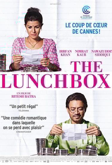 Poster for 'The Lunchbox' screening hosted by Auckland International Film Club