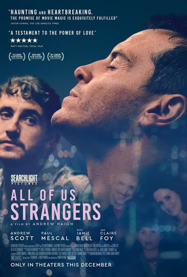 Poster for Andrew Haigh's 'All of Us Strangers' screening hosted by Auckland International Film Club