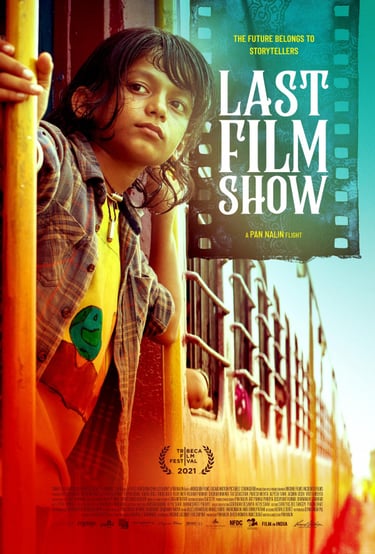 Poster for Pan Nalin's 'Last Film Show' screening hosted by Auckland International Film Club