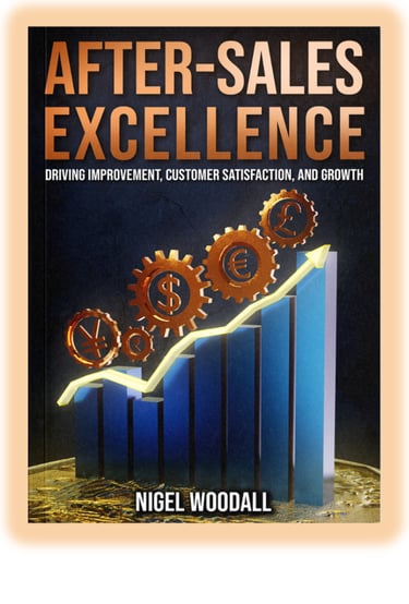 "After-sales Excellence” by Nigel Woodall, focused on aftermarket and after-sales performance improvement for SMEs.