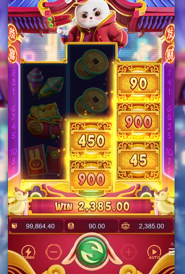 Multiplicador x10 ativado no Jogo do Coelhinho – grade cheia com prêmio multiplicado