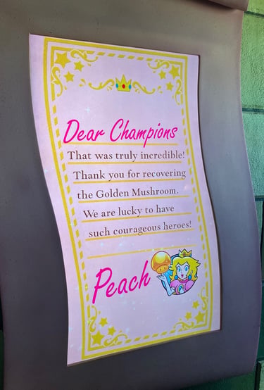Super Nintendo World - Peach's Sweet Speech of Commendation