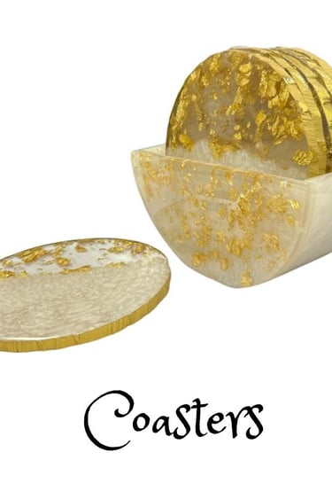 Handmade Coasters with Custom Logo