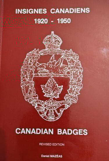 Resource: D. Mazeas Canadian Badges 1920-1950 Book Cover