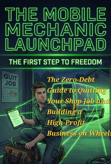 Cover of our book The Mobile Mechanic Launchpad