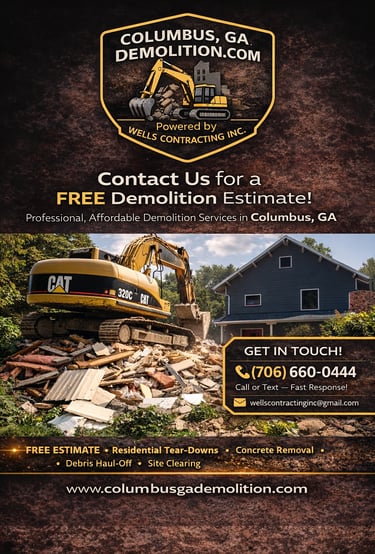 Contact Columbus, Georgia Demolition Service in Columbus, GA