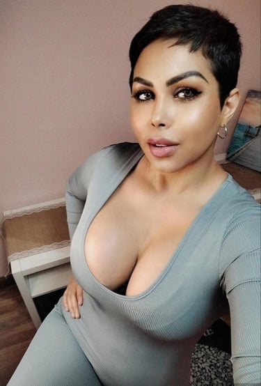 a woman with a very big breasty breasty