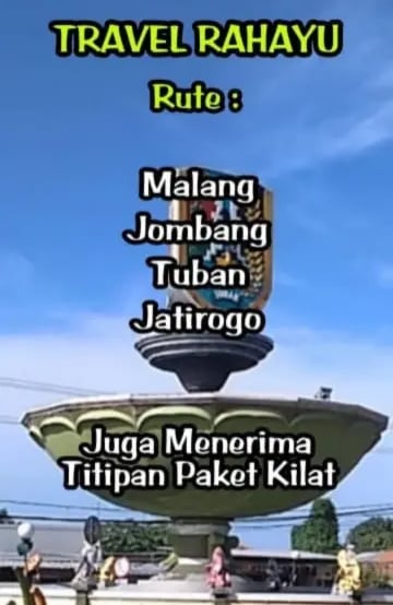 layanan rute Travel Rahayu Malang dari Batu dan Malang ke Tuban dan sekitarnya