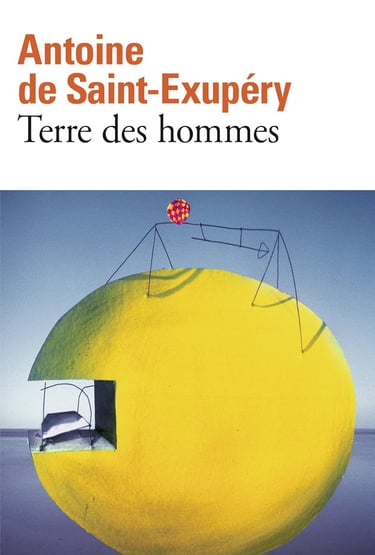 Première de couverture du roman d'Antoine de Saint-Exupéry Terre des hommes