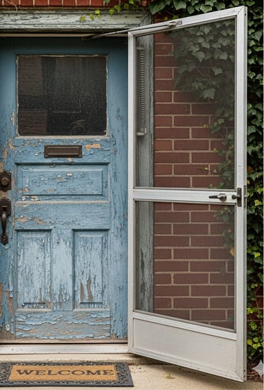 Fixed Screen Door