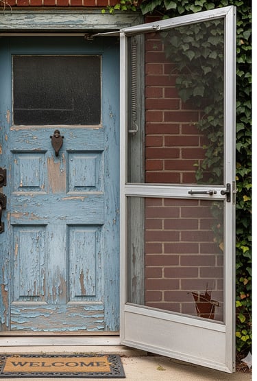 Damaged Screen Door