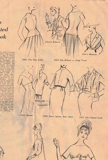 fashion magazine 1958