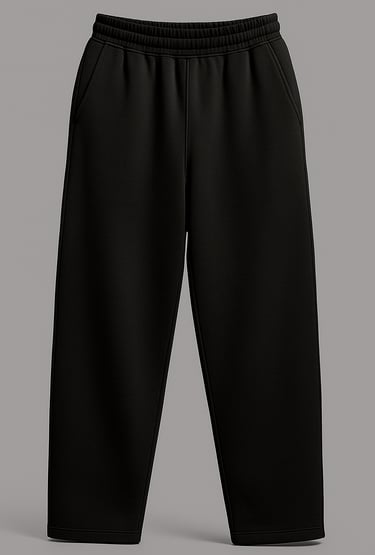 a black pantsuit with a white shirt and black pants