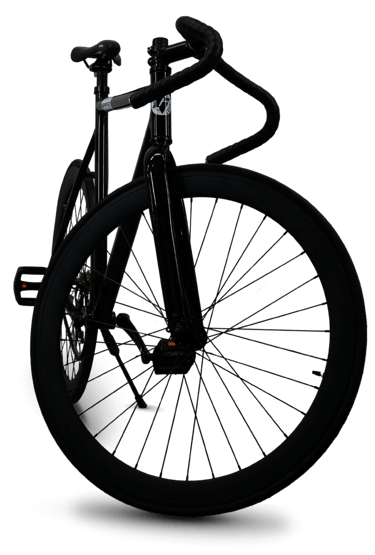 a black bicycle