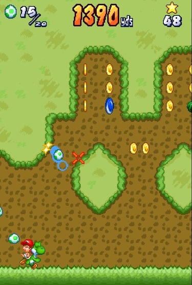 Yoshi's Touch and Go - Collecting Coins