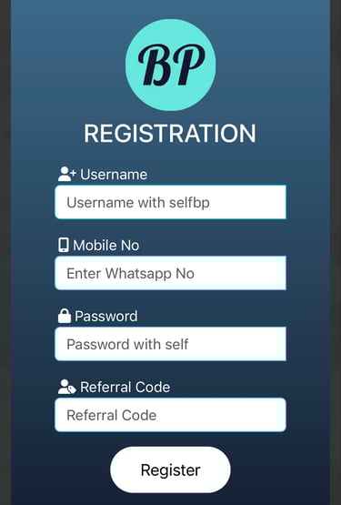 BetPro10 Registration - Enter username, WhatsApp number, password, referral code, and upload ID for 