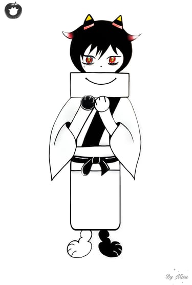 Facade, character inside gallery