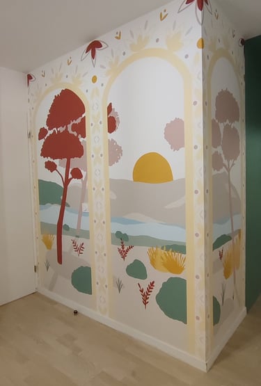 Fresque paysage