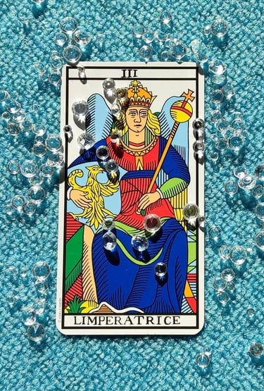 carte, tarot, imperatrice